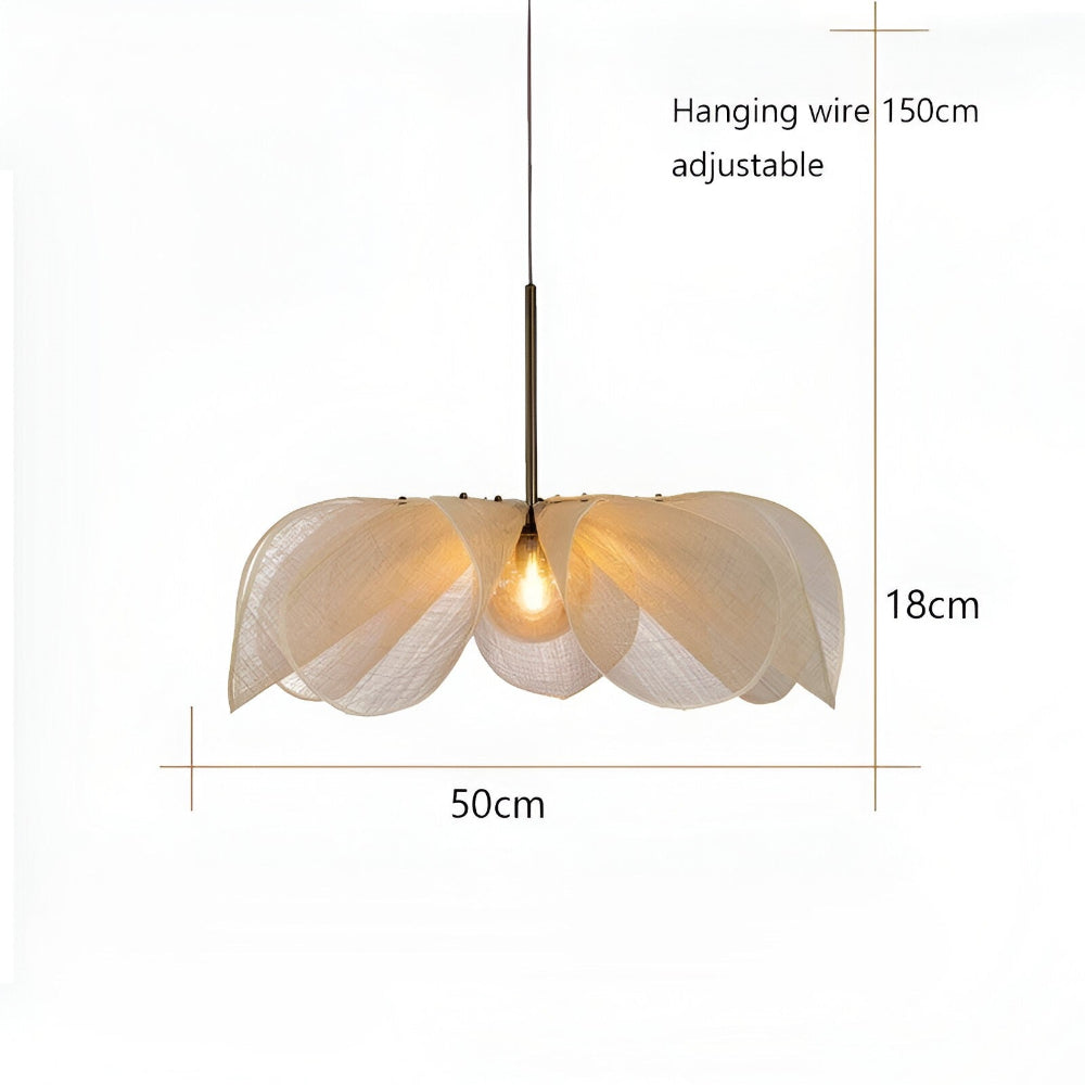 Floruma Lune |hänglampa i en floralt boho-design av glas