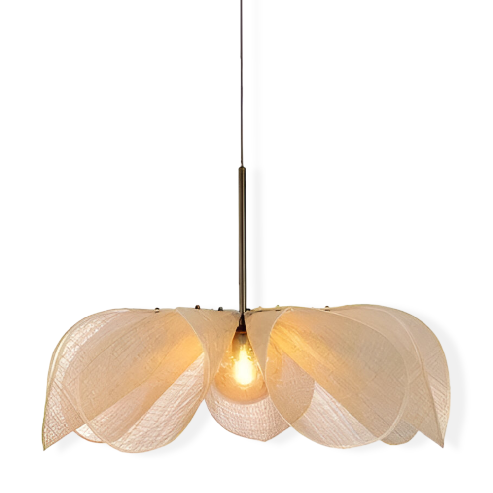 Floruma Lune |hänglampa i en floralt boho-design av glas