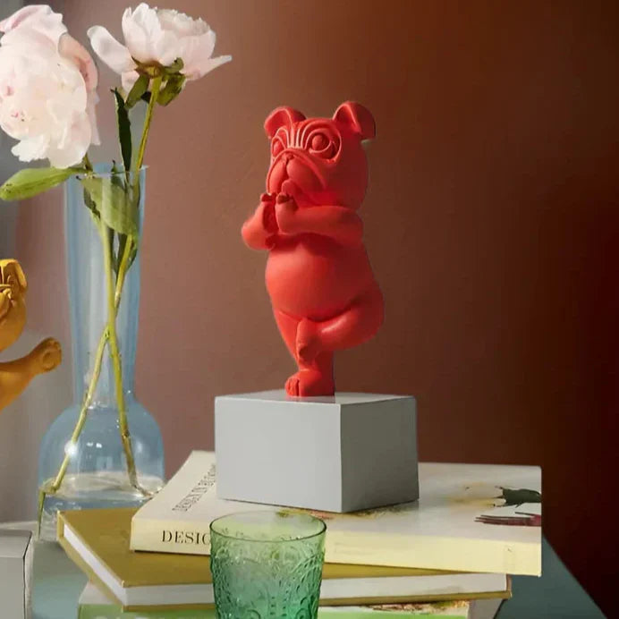 PosePup – Yoga-inspired statue of French Bulldog for modern rooms