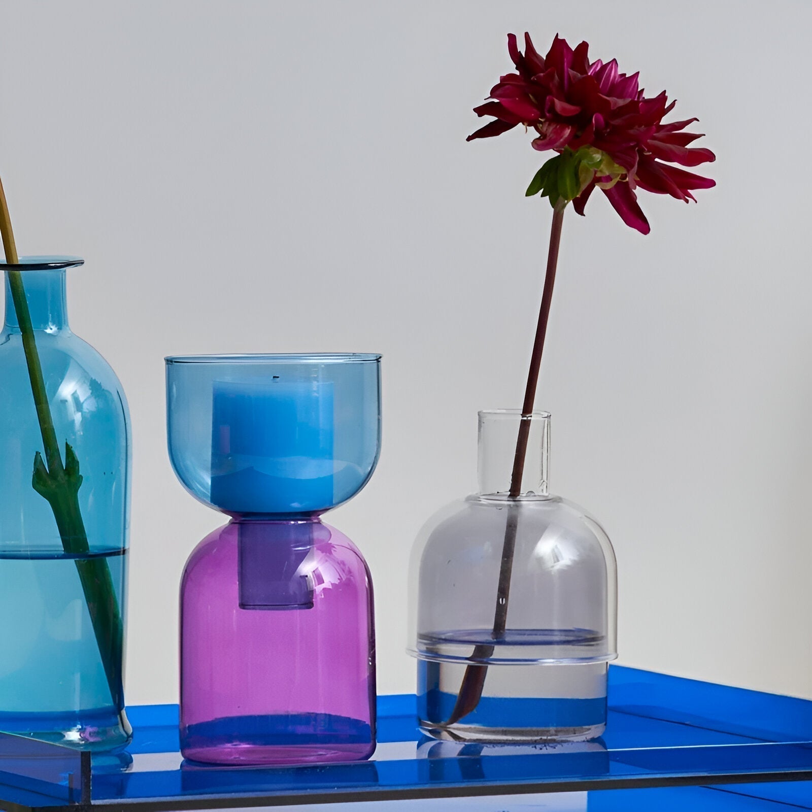 Modern ljusstake i cylinderform – Multifunktionell som vas eller dekoration i keramik