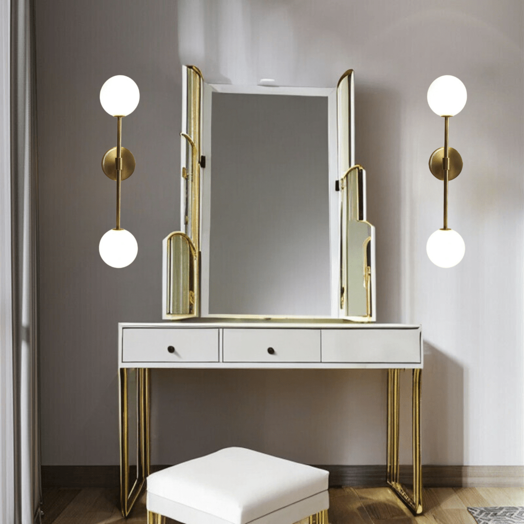 Rund mjölkglas-LED-vägglampa – Minimalistisk vägglampa med mjukt ljus