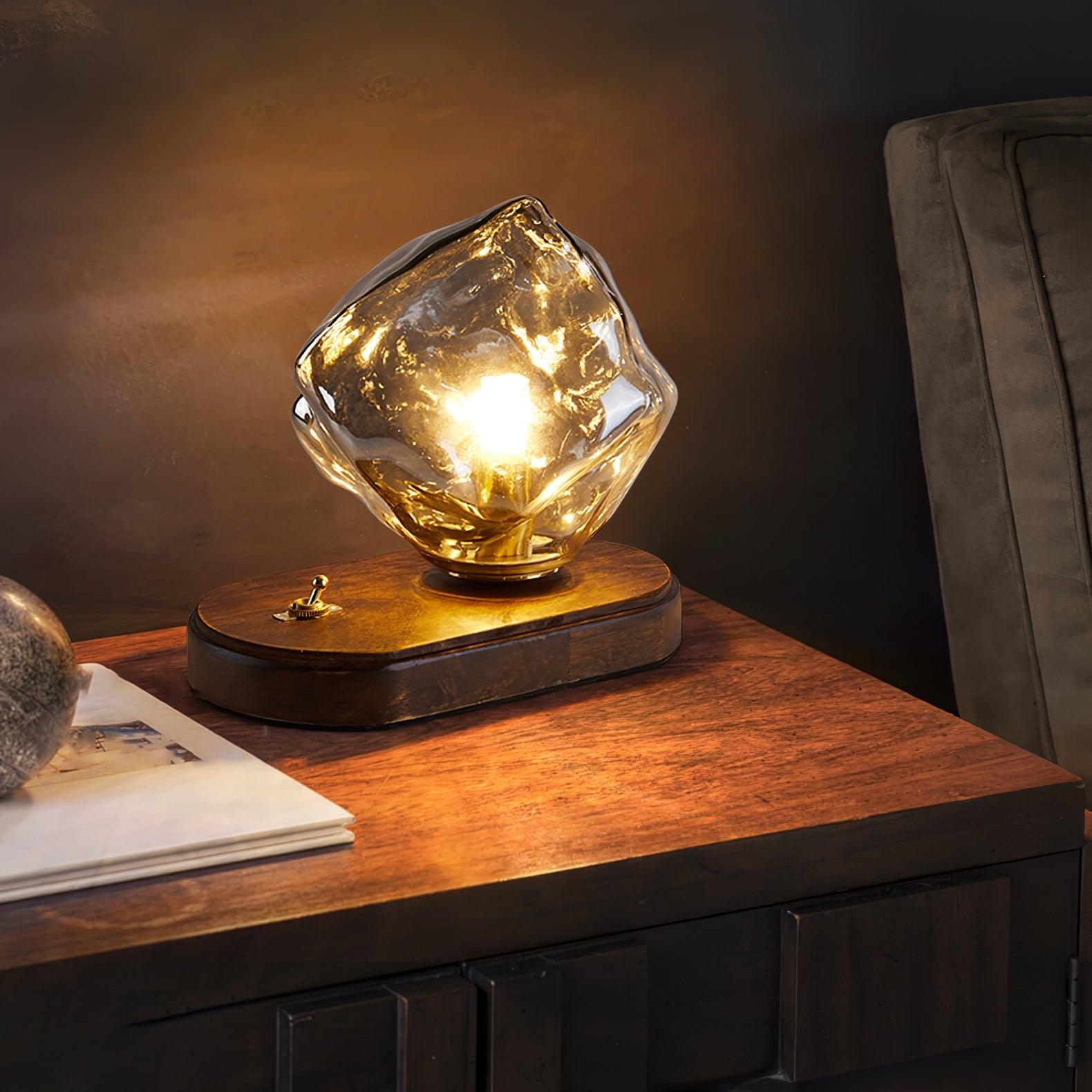 Elegant Frosted Glass Shade Table Lamp