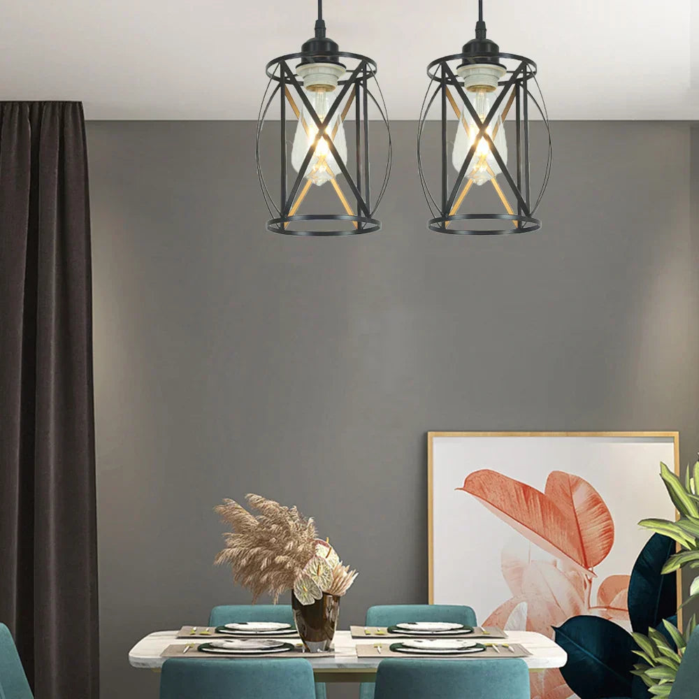 RusticGlow – Klassisk pendel med Steampunk-design och justerbar höjd