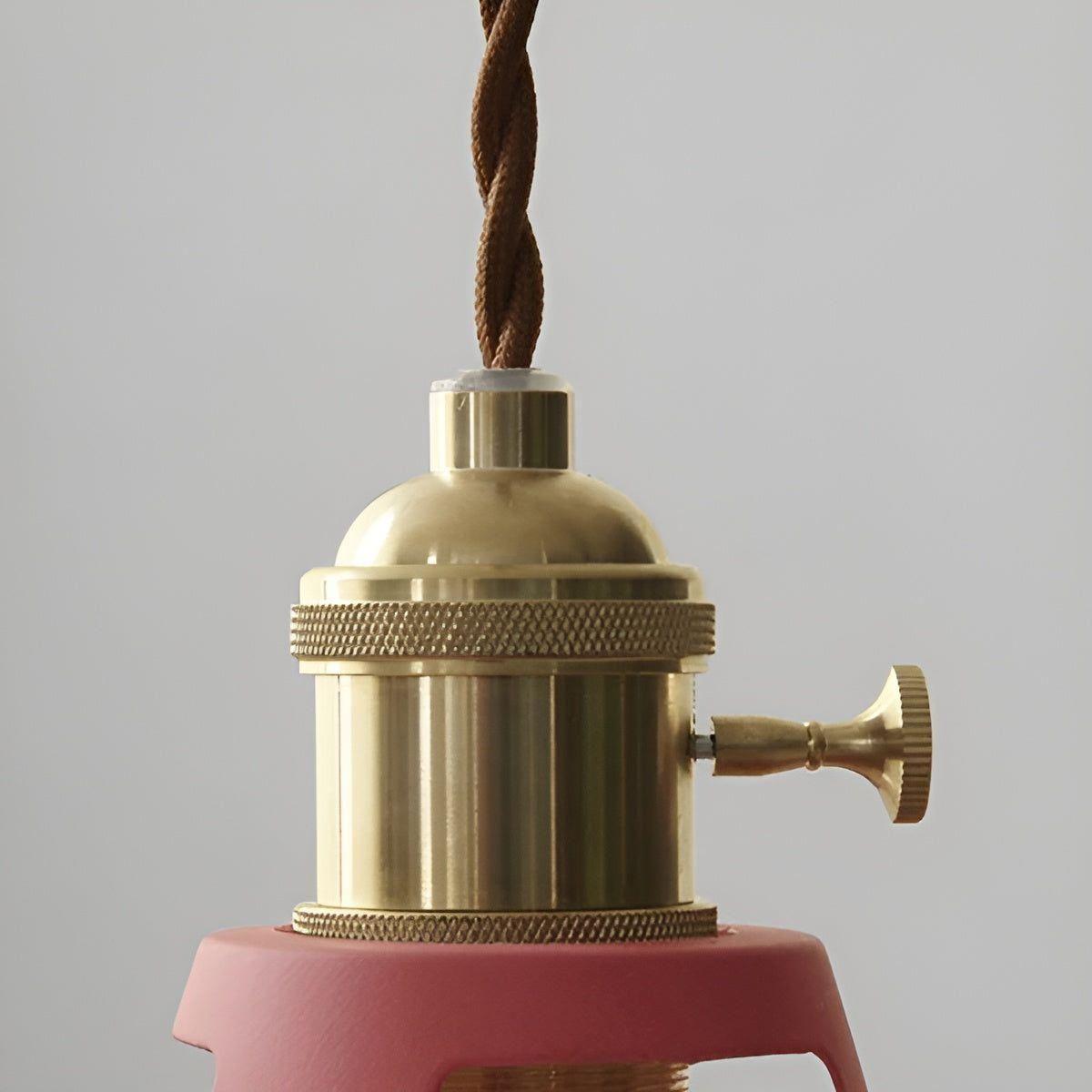 IronGlow Lampa - Vintage Järn Metall Takpendellampa