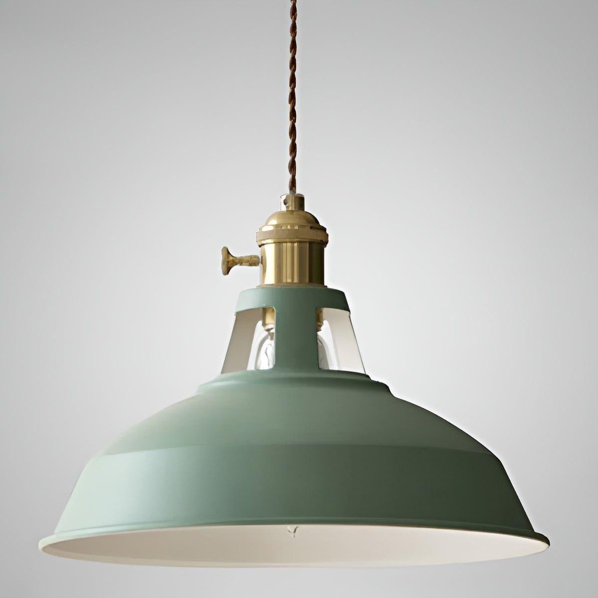 IronGlow Lampa - Vintage Järn Metall Takpendellampa