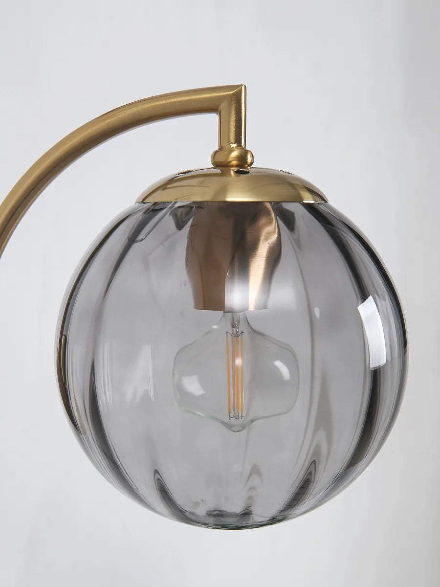 Jasmine LED Glas Vägglampa - Elegant Vägglampa i Kromlysstil, Dimbar och Lätt att Montera