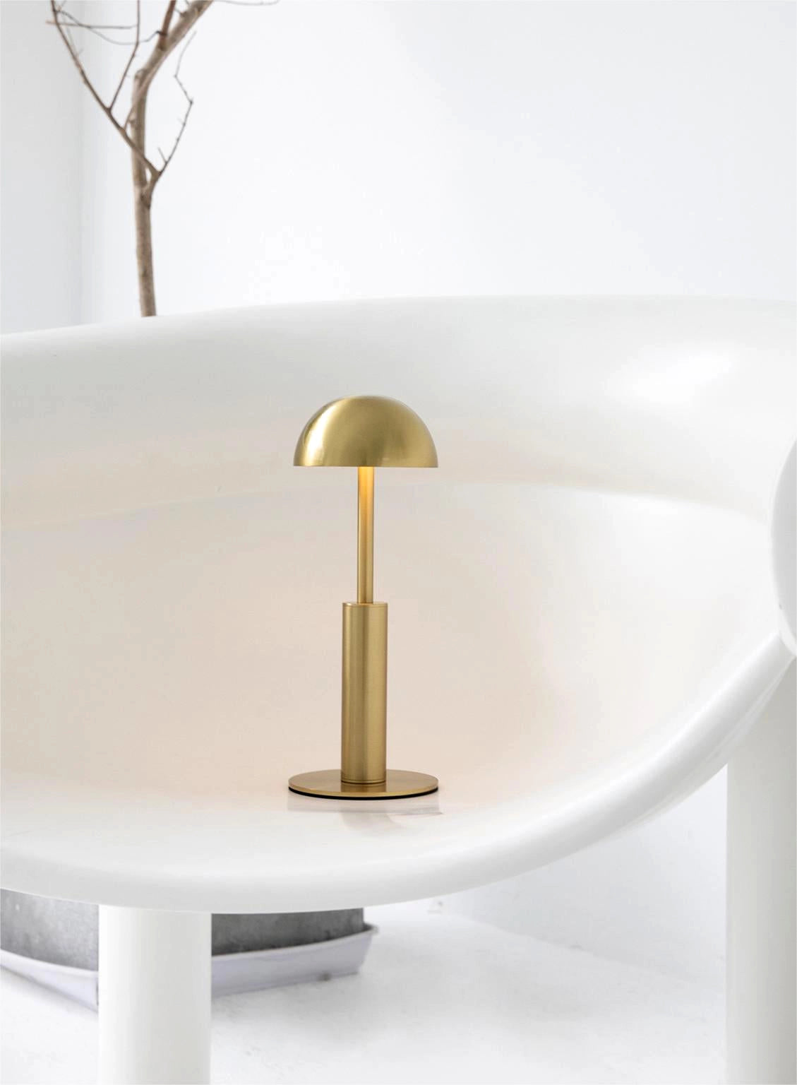 Trådlös uppladdningsbar bordslampa – Unik skulptural design, 3-stegs dimmer, LED för vardagsrum eller sovrum