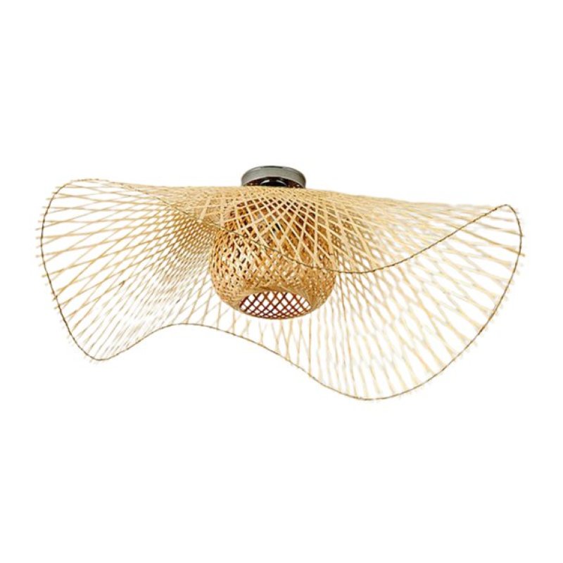 Japanesisk design Rattan pendellampa för lugna interiörer
