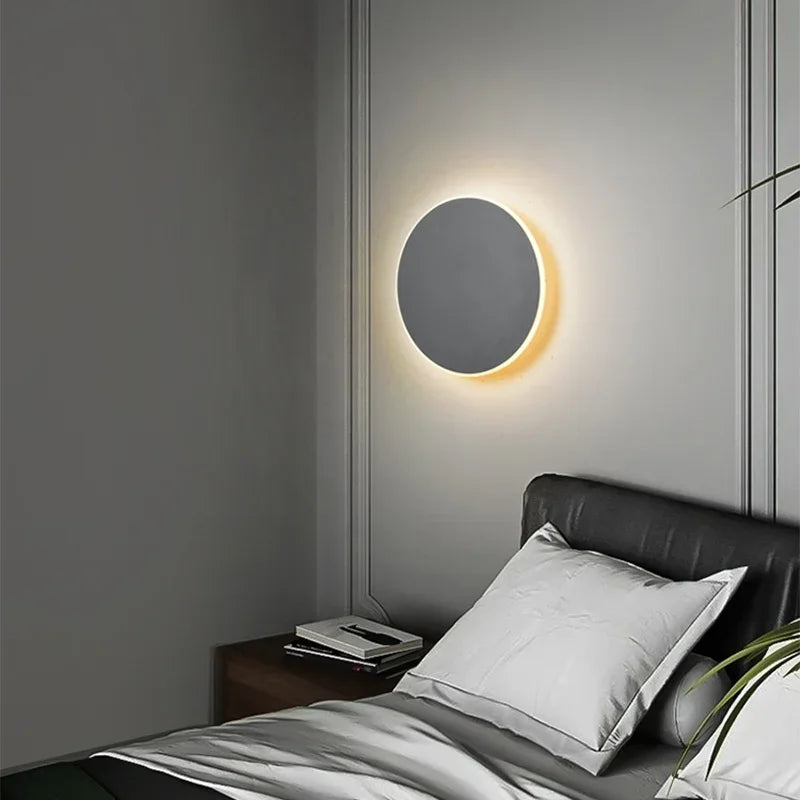SleekGlow - Modern Rund LED Vägglampa