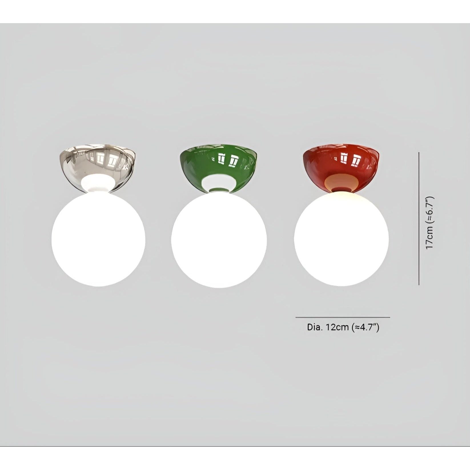 DomeAura Light - Modern taklampa med flush mount