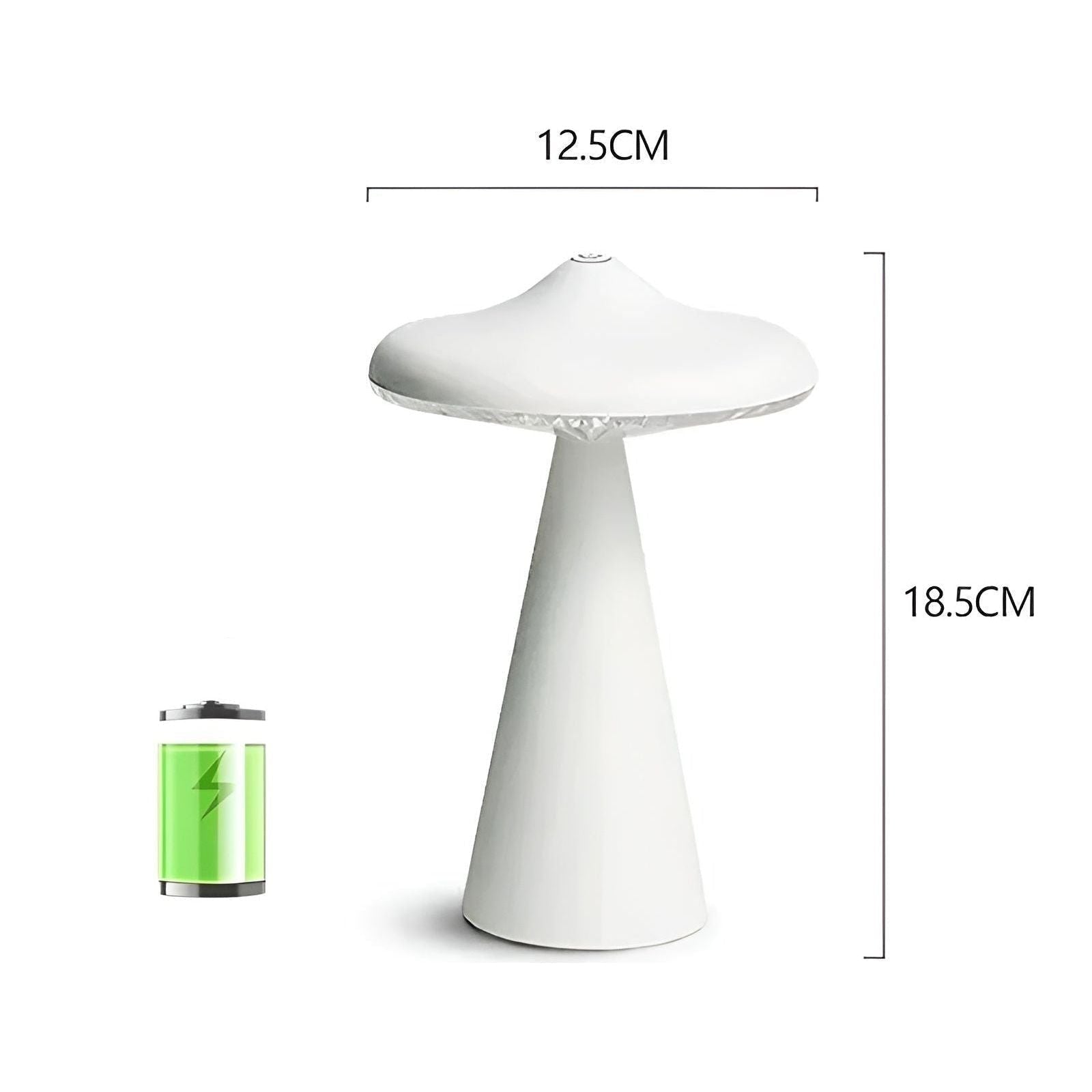 Carvallo - Bärbar LED-bordslampa i svampform för en mysig atmosfär