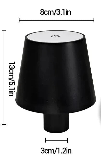 BottleGlow - LED Bordslampa för Vinfärger, Dimbar & Trådlös