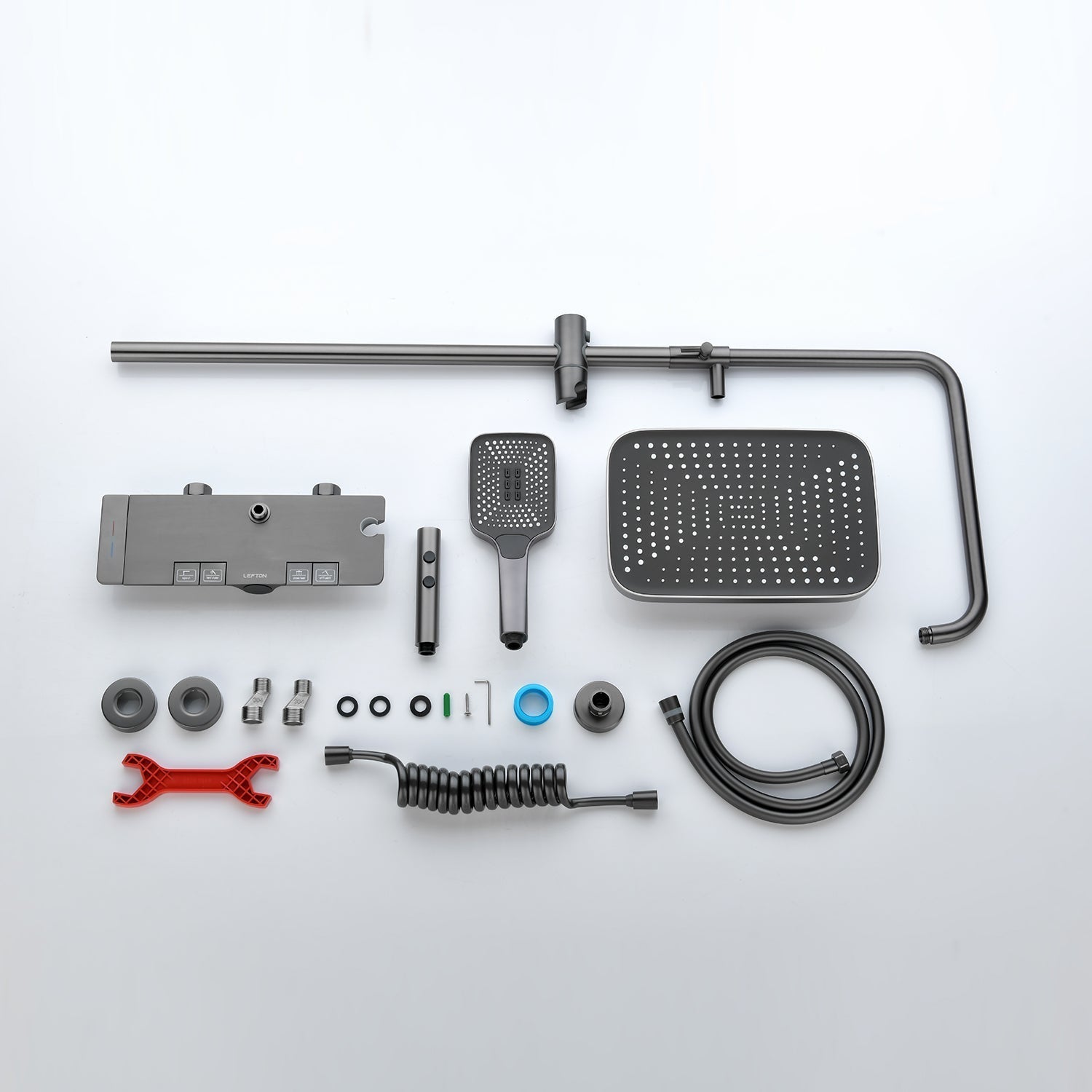 HydroPulse Max | Digitalt regnduschsystem med fjärrkontroll & LED-display