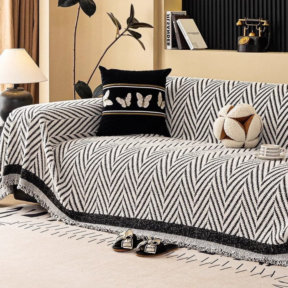 Marella Soft Chevron Sofföverdrag
