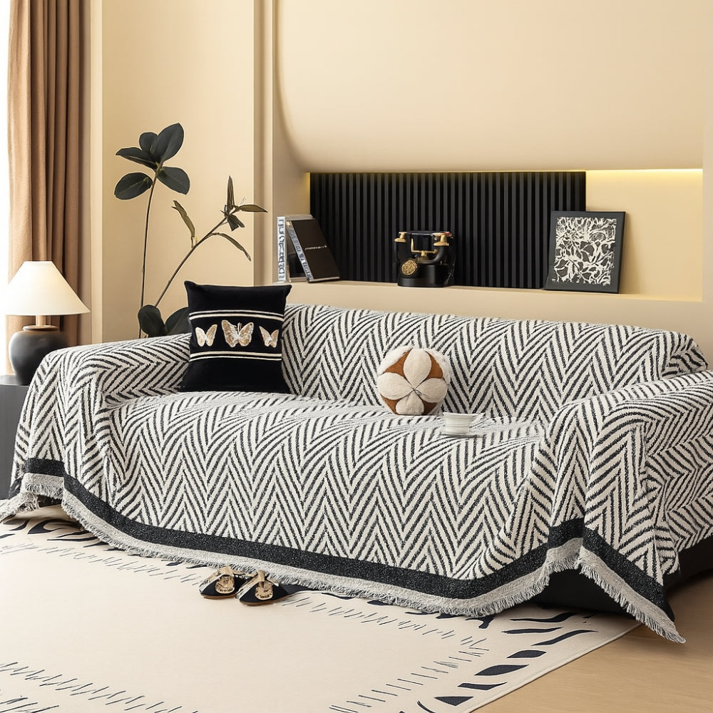 Marella Soft Chevron Sofföverdrag