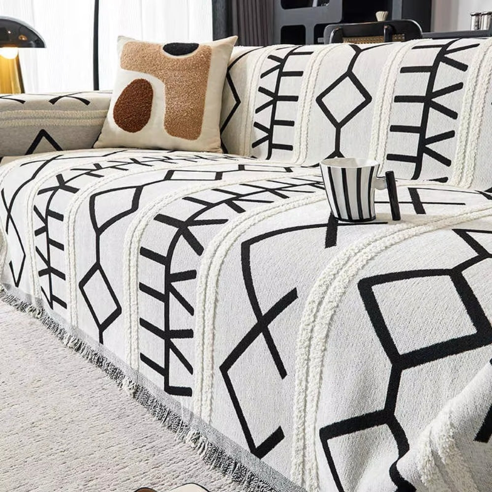 Maze Fyrsäsong Chenille Soffaöverdrag