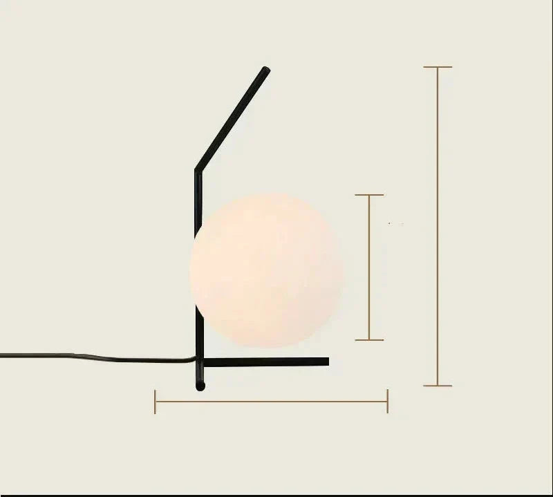 GlassLume - Modern Minimalistisk Glas Bordslampa | Stilig Belysning