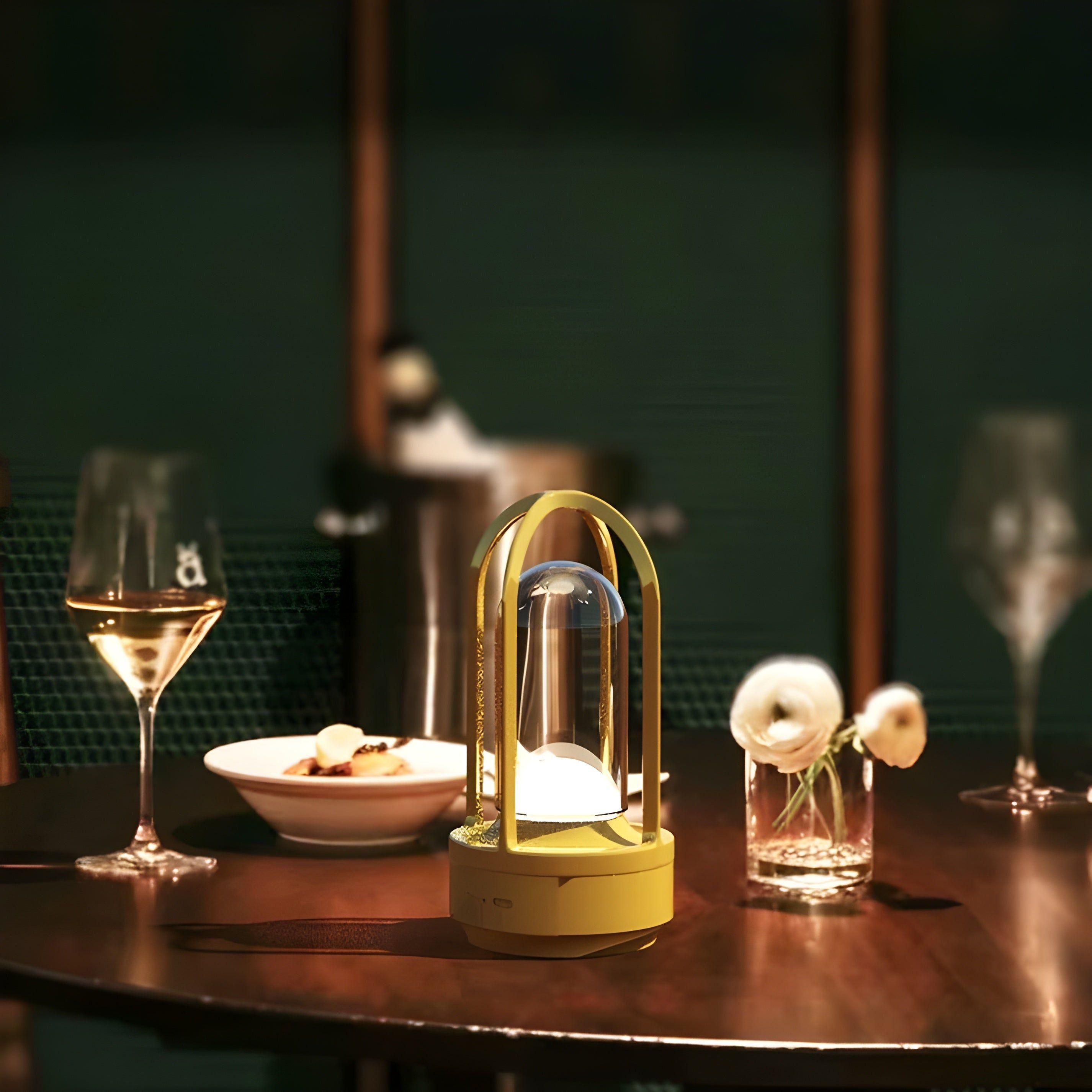 NovaShine Lampa - Modern Trådlös Glas Bordsampa