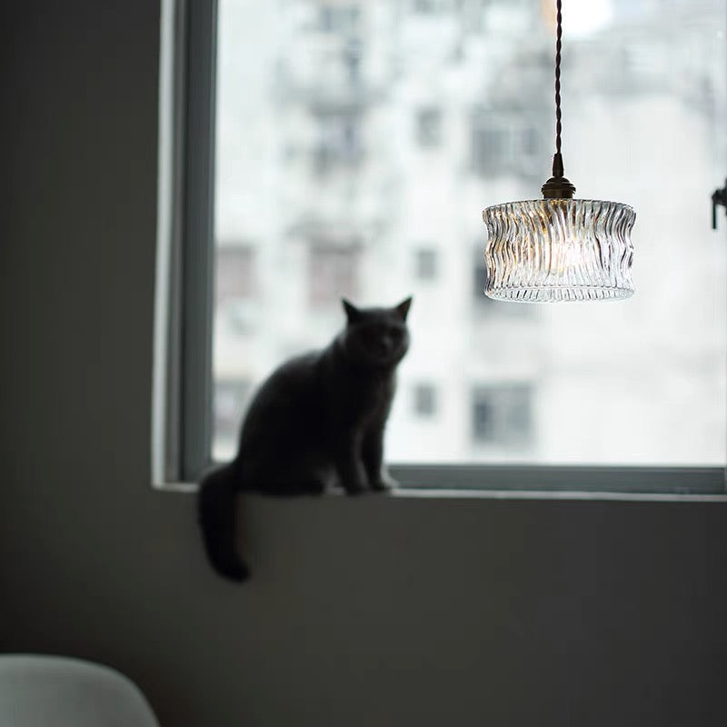 Snygg glas skärm hängande lampa