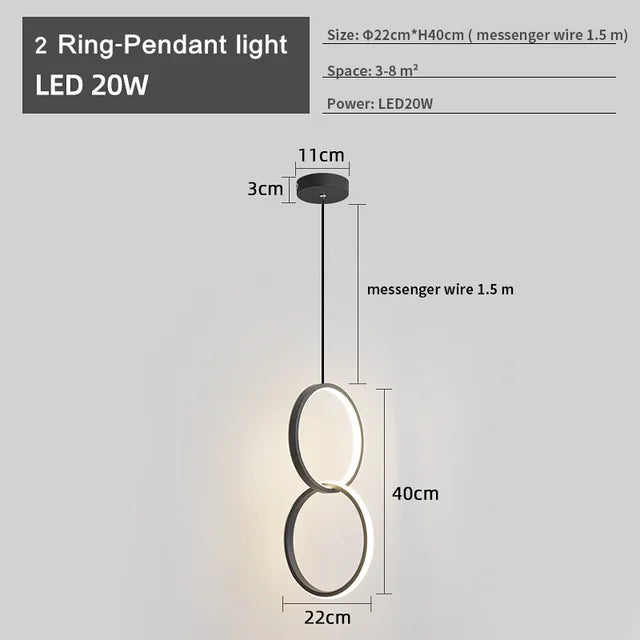 LumenElegance - Modern LED-Kronljus
