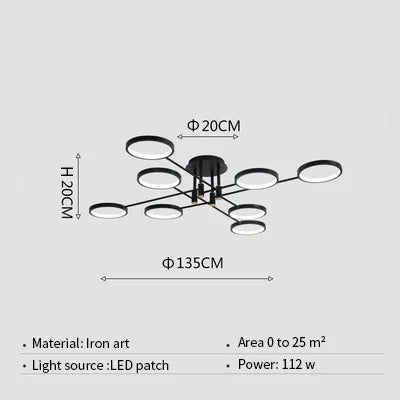 LumenElegance - Modern LED-Kronljus