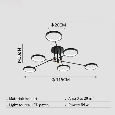 LumenElegance - Modern LED-Kronljus