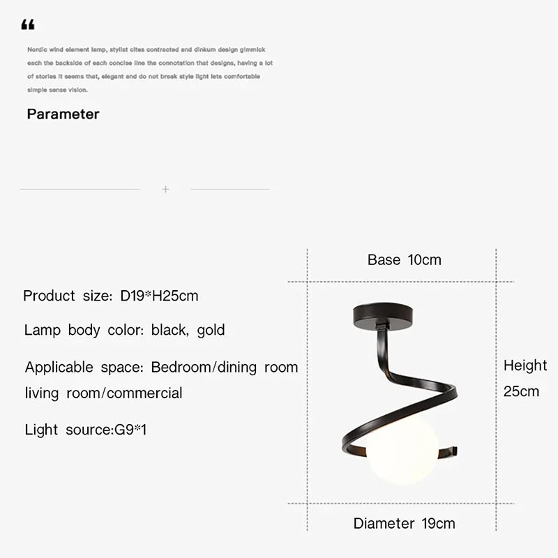 ElegantLicht - Stilren Modern Taklampa