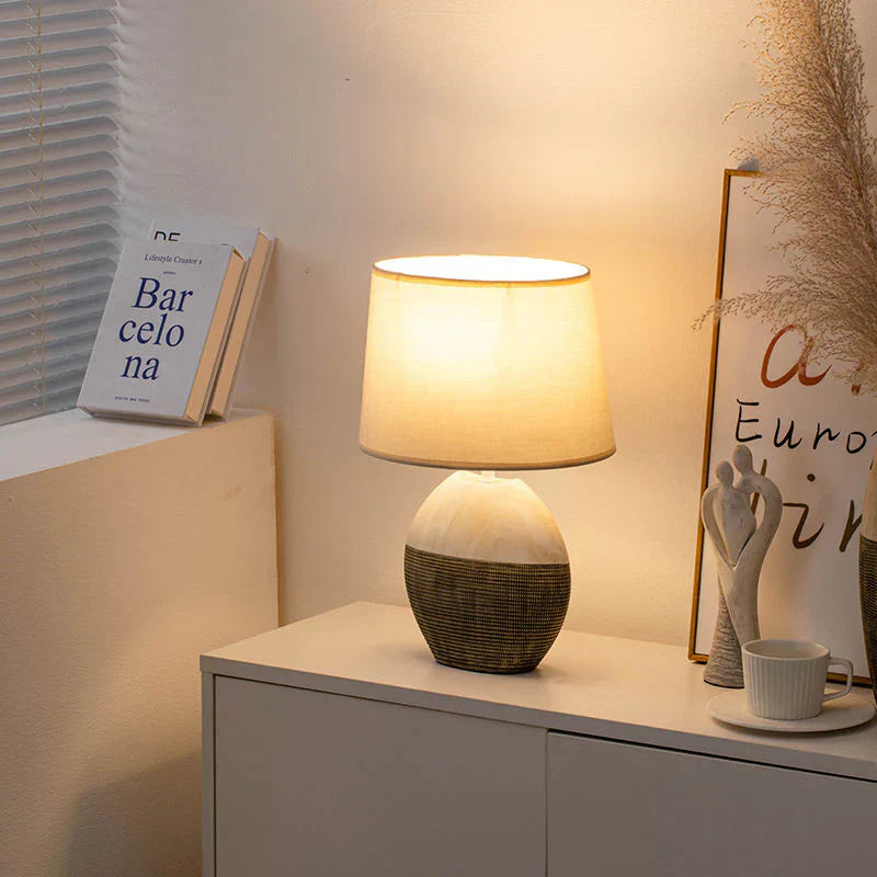 Modern Scandi Bordslampa – Avkopplande Ambientljus, Uppladdningsbart Batteri