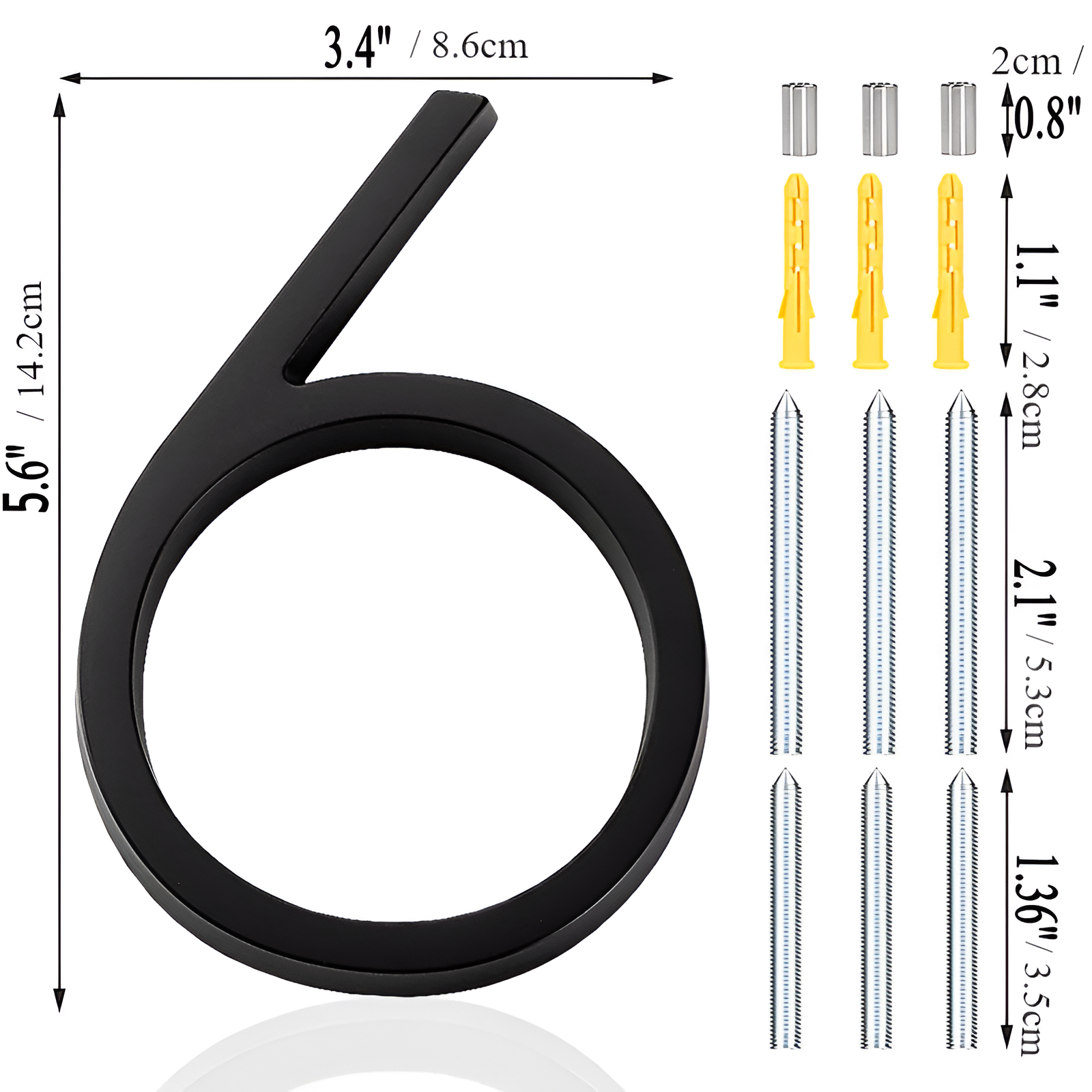 Moderna svarta husnummer – Hållbara, Stiliga & Enkla att Montera