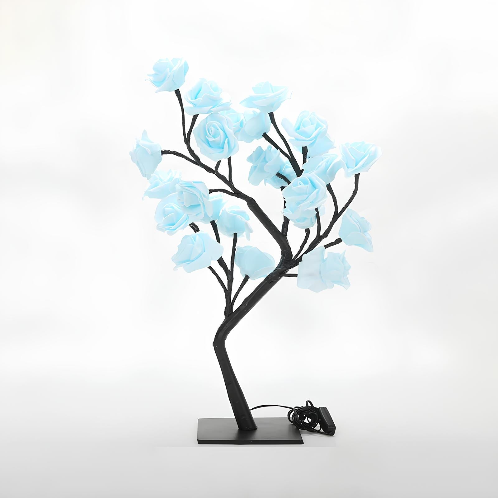 24 LED Ros Träd Nattlampa USB Drivna Blomljus