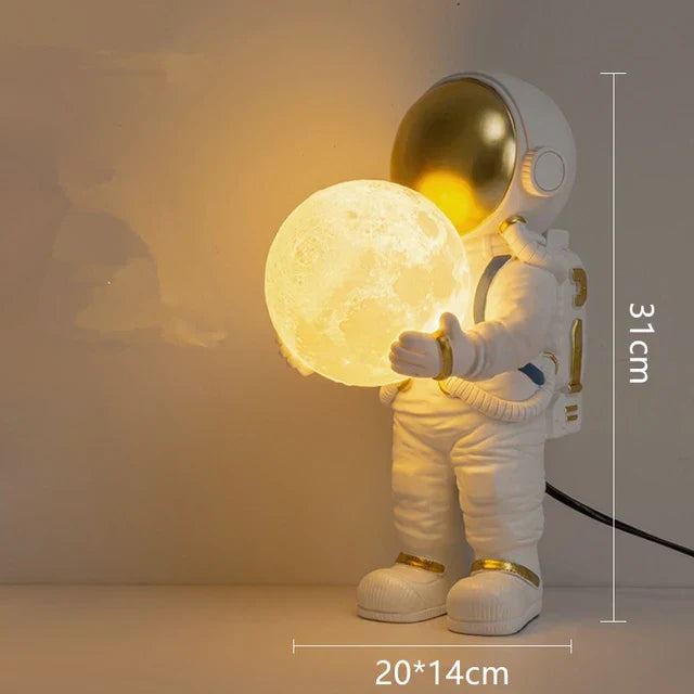 Astronaut LED Bordslampa för Barns Sovrum och Vardagsrumsbelysning