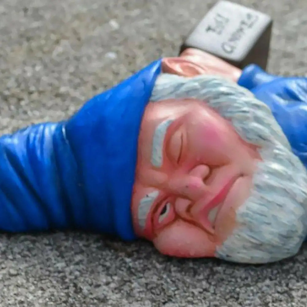 Drunken Gnome Trädgårdsstaty Kreativ Harmsmycke 13x9 cm