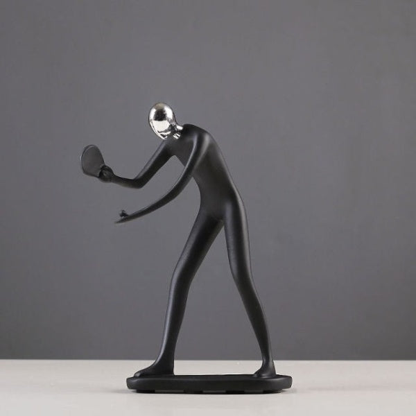Elegant Sportfigurer för Hem och Kontor Dekor