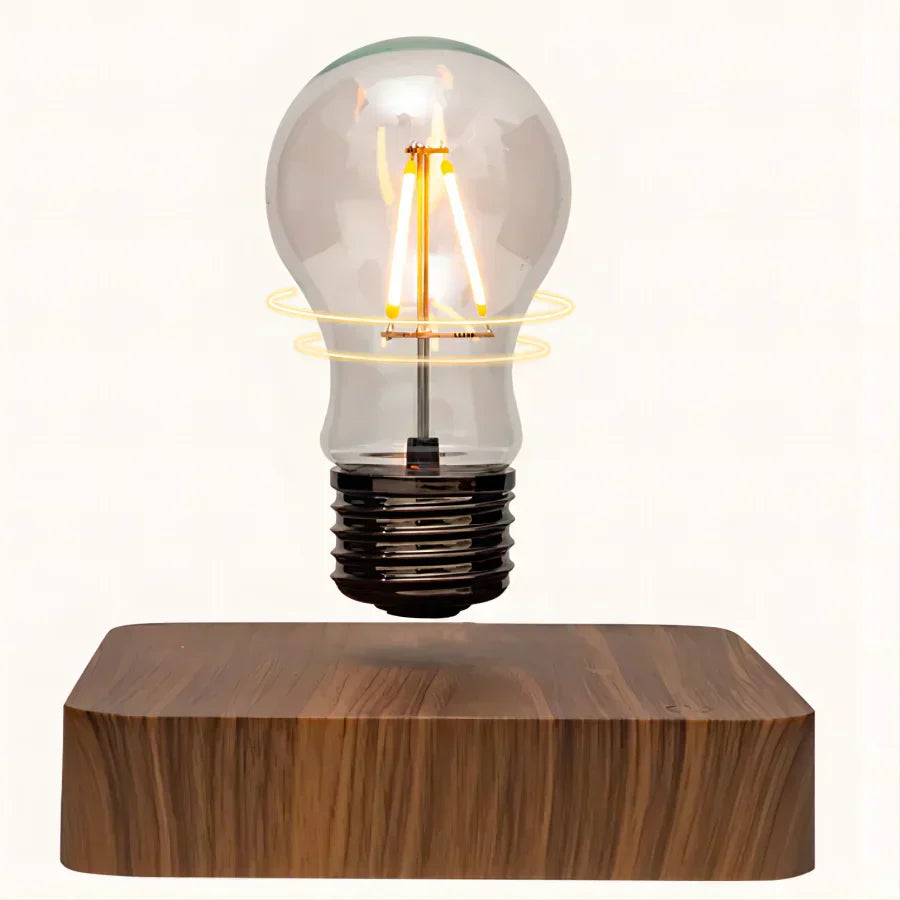 Flytande glas LED-bordslampa med magnetisk levitation