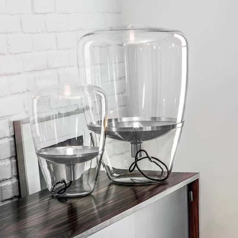 Glasbordslampa för vardagsrummet Elegant inomhusbelysning