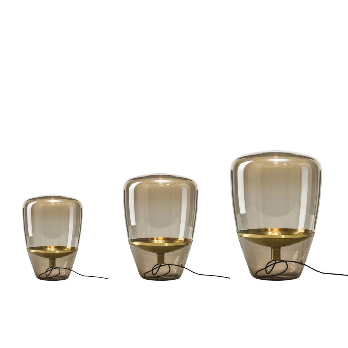 Glasbordslampa för vardagsrummet Elegant inomhusbelysning