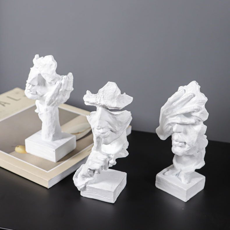 Hör Tala Se Ingen Ont Figuriner Unik Hem Dekor Accent