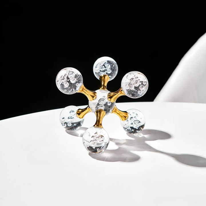 Helix Crystal Molekylär Dekor för Modern Heminredningsdesign