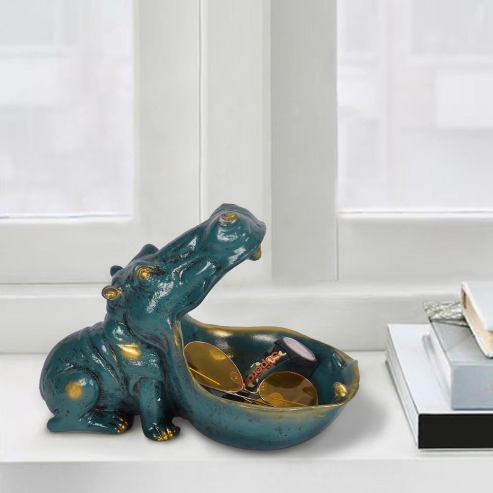 Hungry Hippo Förvaringsskål Färgglad Hemorganisatör för Sommervibbar