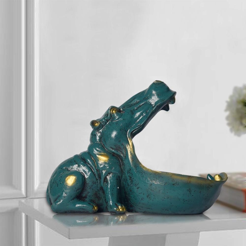 Hungry Hippo Förvaringsskål Färgglad Hemorganisatör för Sommervibbar