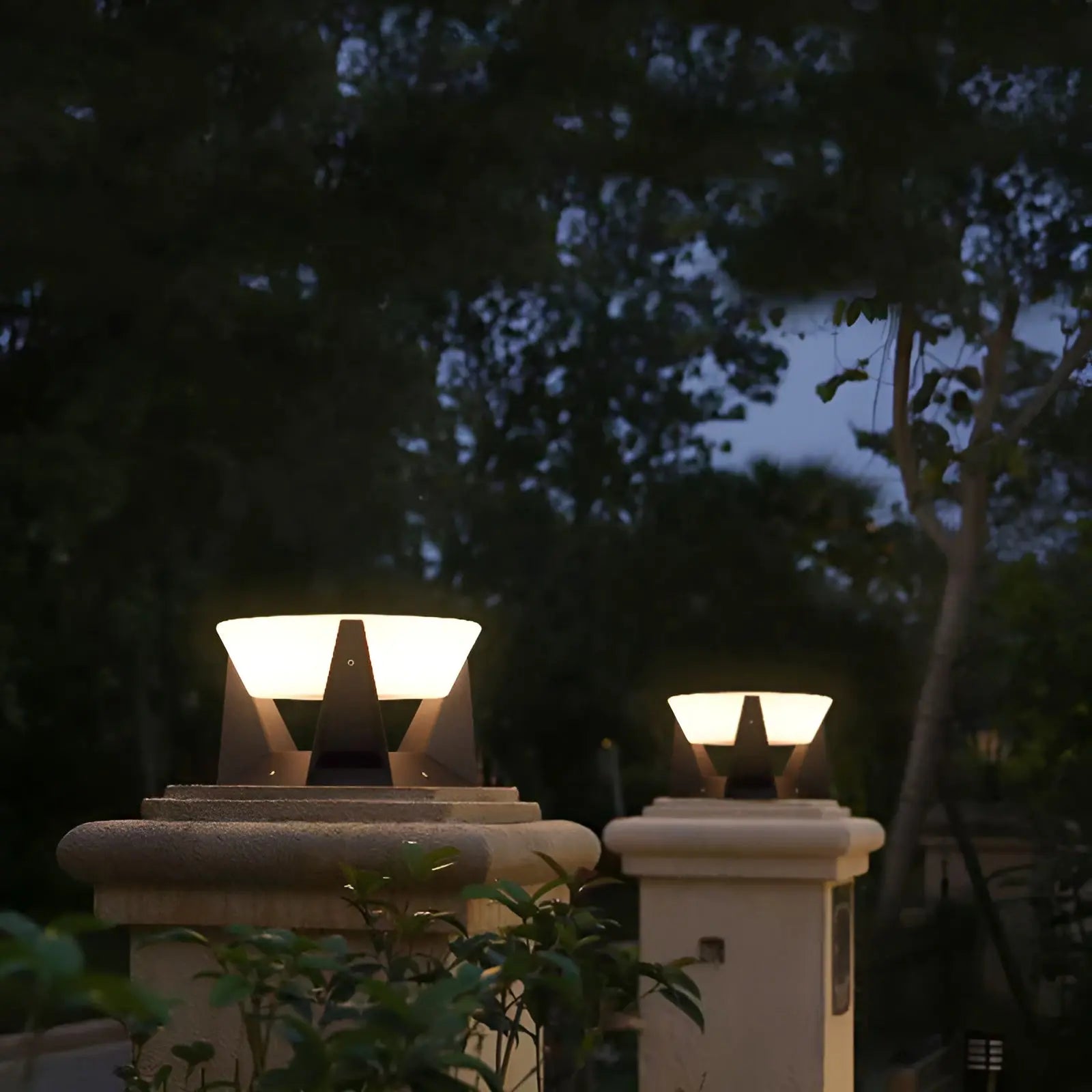 Japansk stil solträdgårdslampa för elegant utomhusbelysning