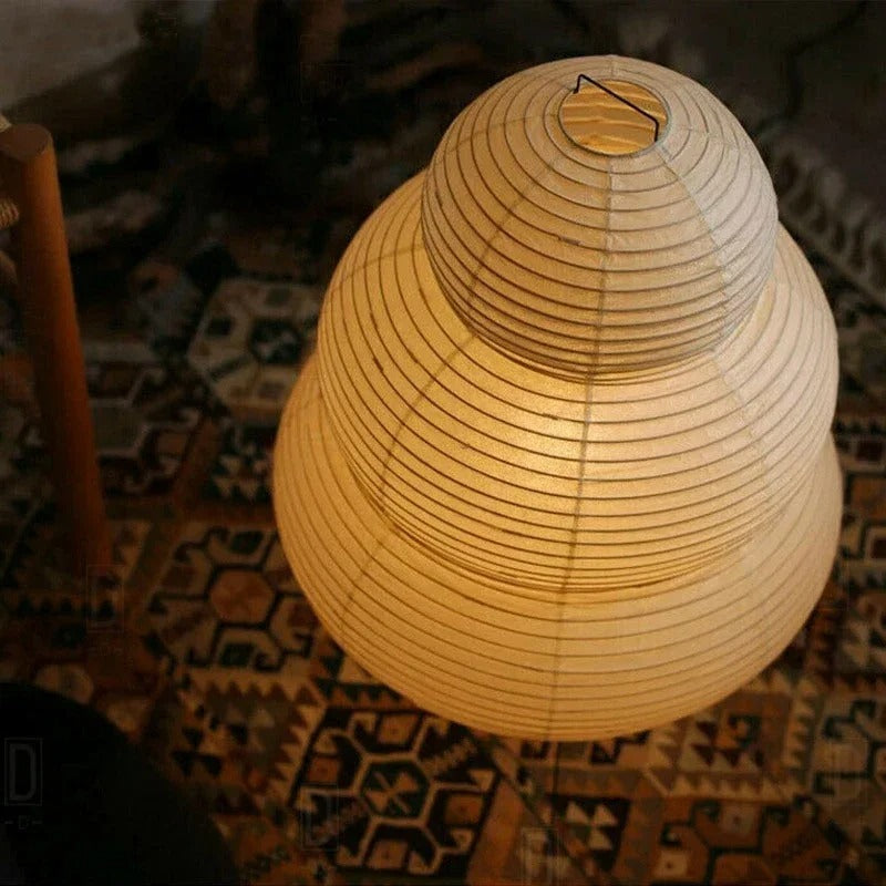 Japansk Washi Golvlampa för Avkopplande Atmosfärsbelysning