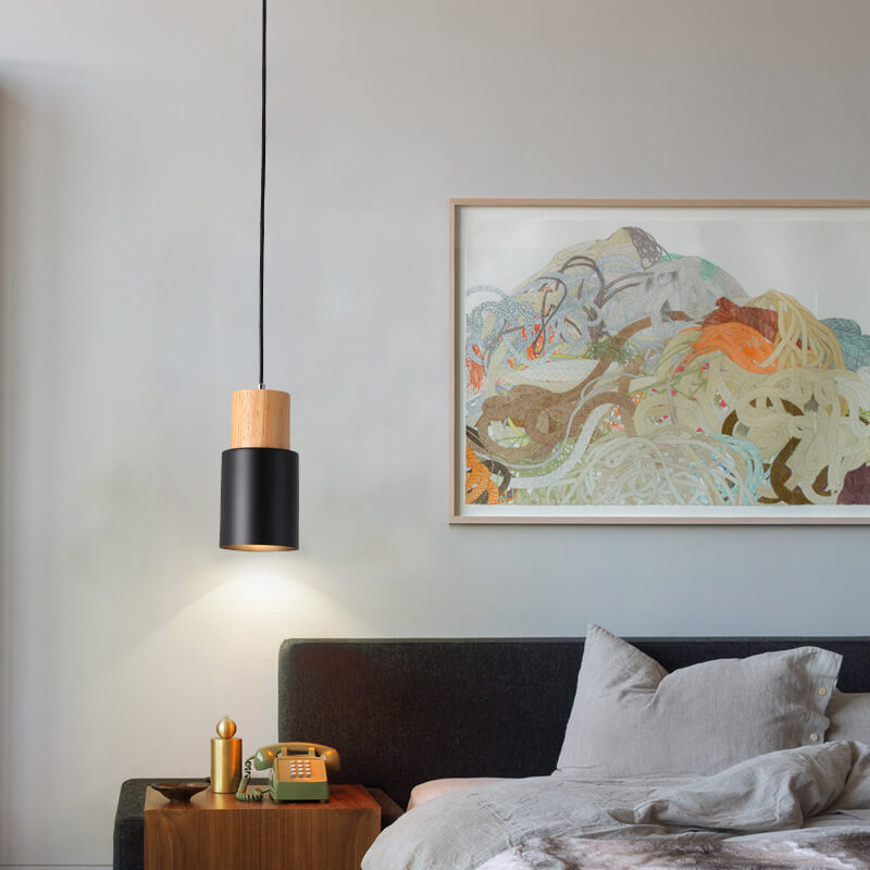 Minimalistisk LED Cylinder Hängande Lampa för Skandinavisk Inredning