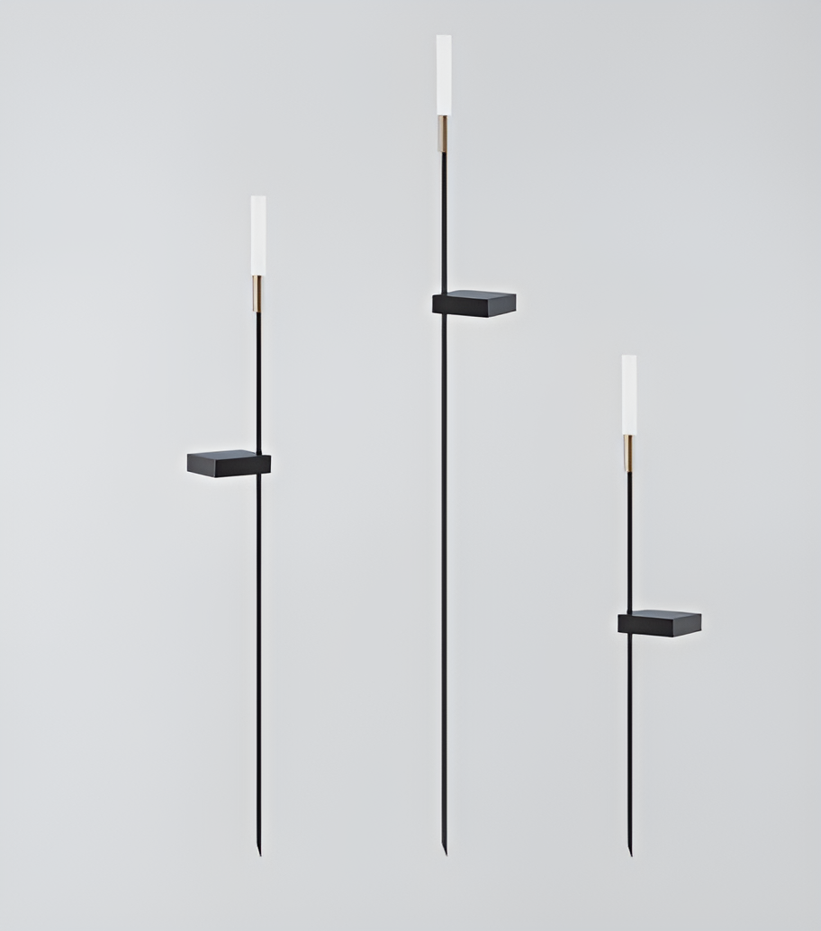 Moderna solenergidrivna utomhus LED-trädgårdsbelysning för enkel belysning