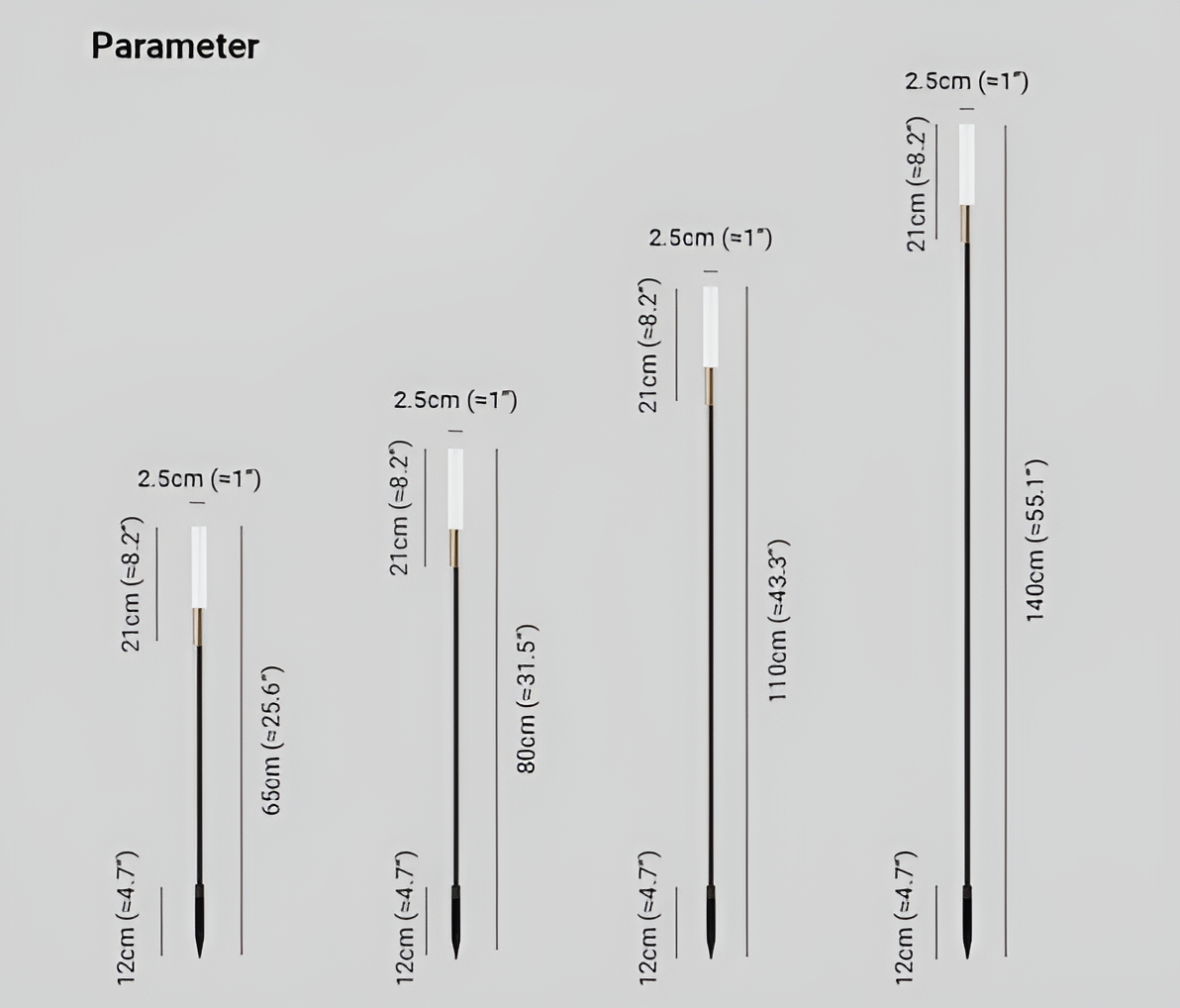 Moderna solenergidrivna utomhus LED-trädgårdsbelysning för enkel belysning