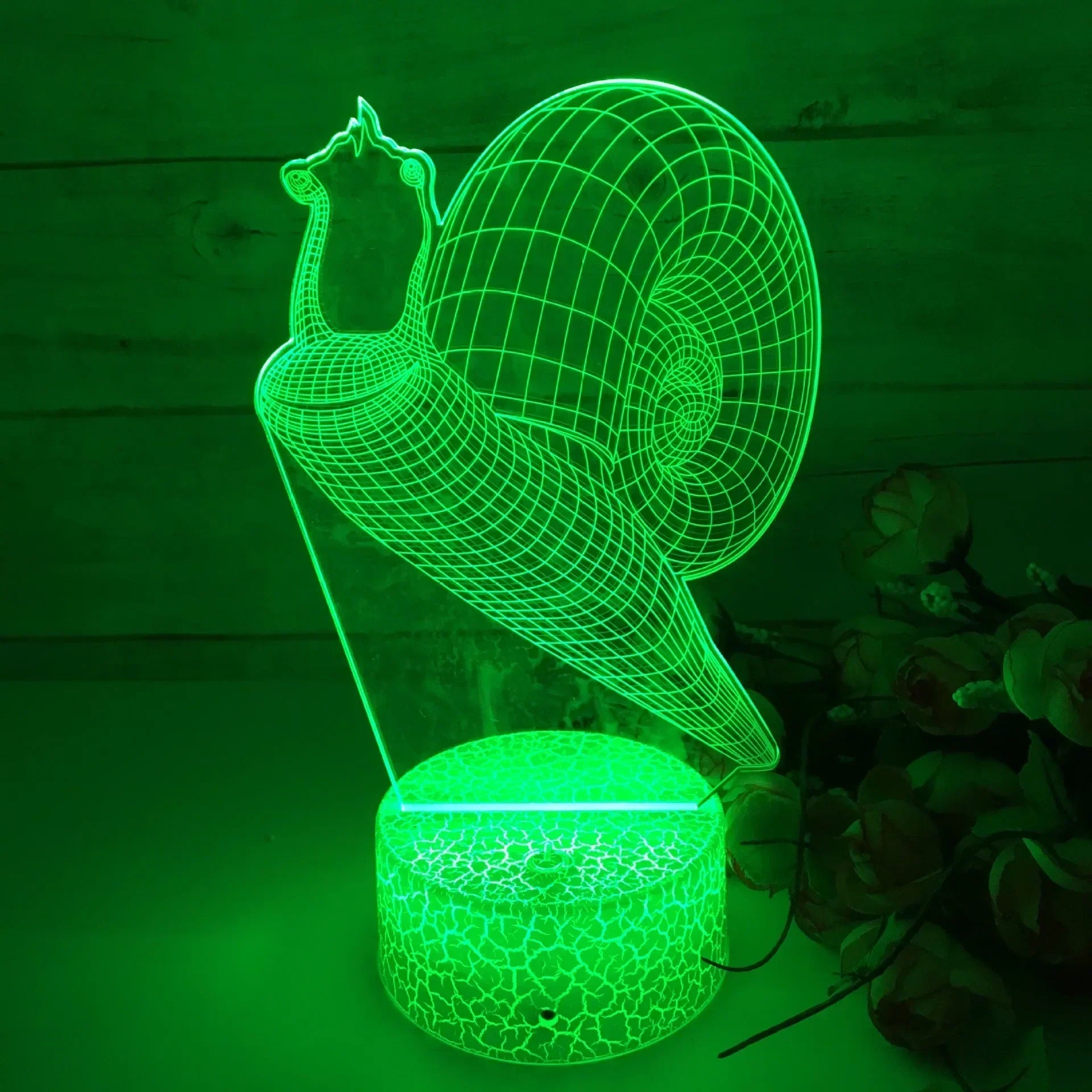 GlowSnail - 3D LED Nattlampa med Färgändring och Dimbart Läge