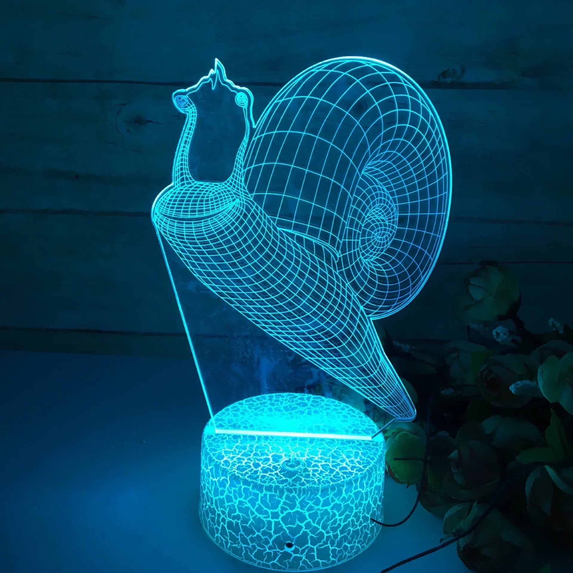 GlowSnail - 3D LED Nattlampa med Färgändring och Dimbart Läge