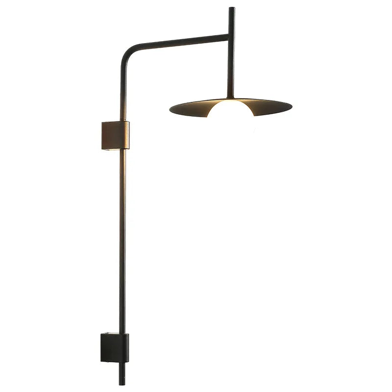 Modern roterbar LED-vägglampa Aralyn – Minimalistisk design i svart