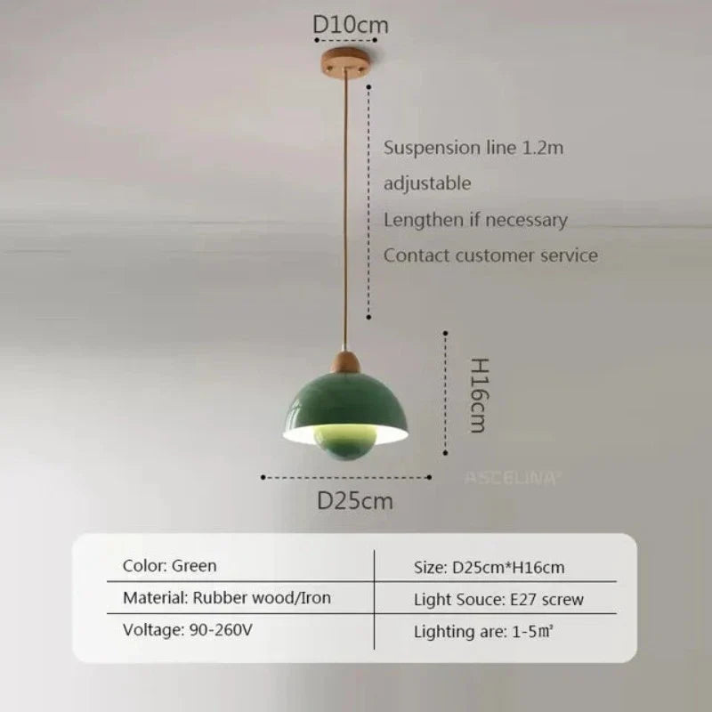 HoutBries - Modern Trä Taklampa