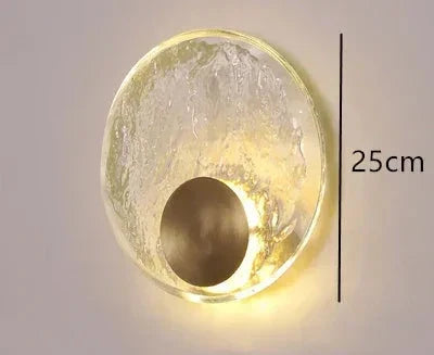 CrystalRing - Elegant LED Ring Vägglampa med Glasdetaljer – Modern Design